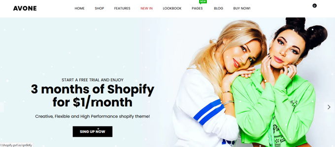 Avone Beste Shopify Themes [2026]