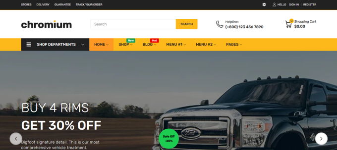 Chromium Beste Shopify Themes [2026]