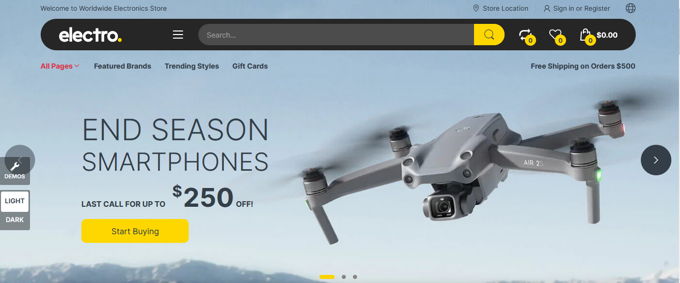 Electro Beste Shopify Themes [2026]