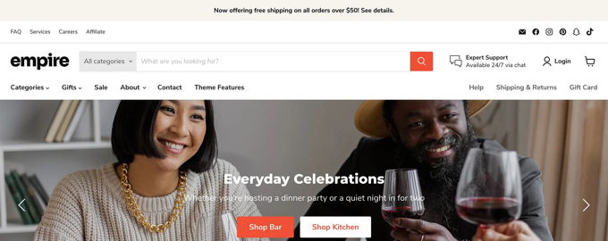Empire Beste Shopify Themes [2026]