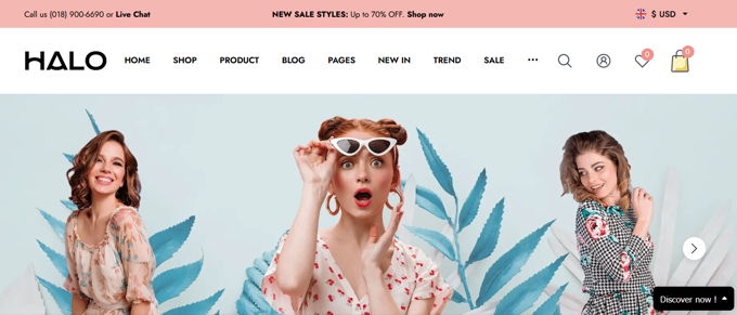 Halo Beste Shopify Themes [2026]