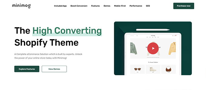 Minimog Beste Shopify Themes [2026]