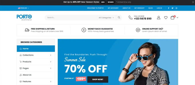 Porto Beste Shopify Themes [2026]