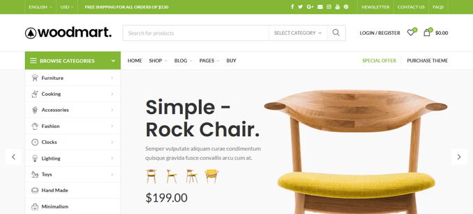 Woodmart Beste Shopify Themes [2026]