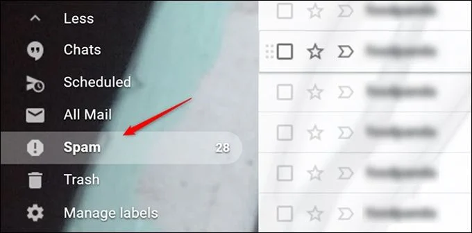 Gmail Mail komt niet aan Spam folder