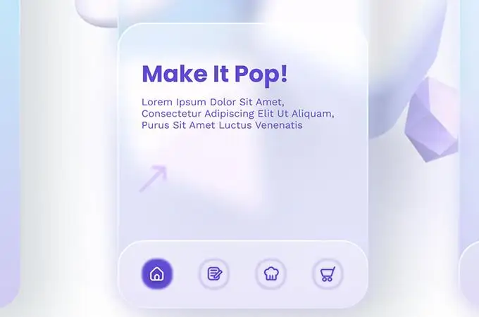 Grafisch Design Trends Glassmorphism