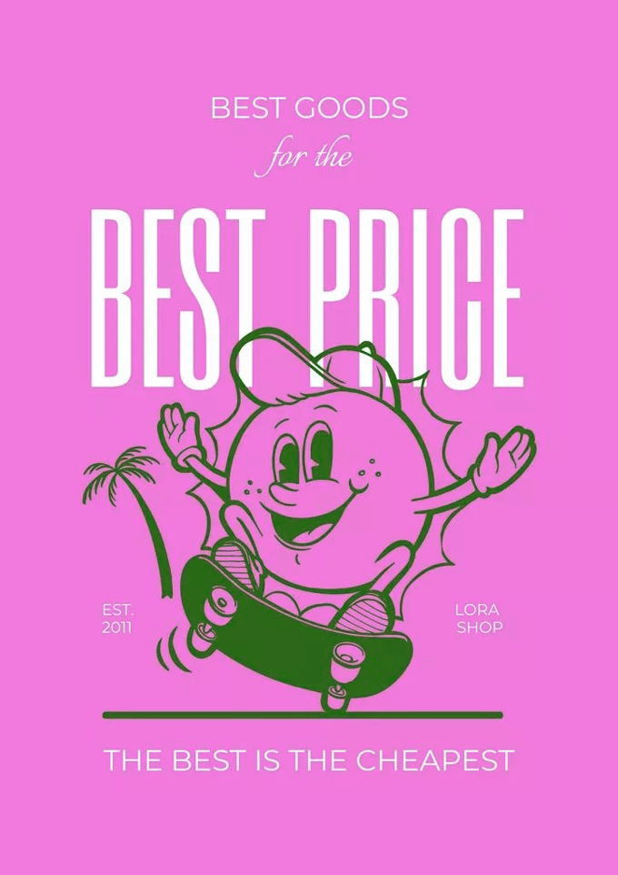 Grafisch design trends Retro line art