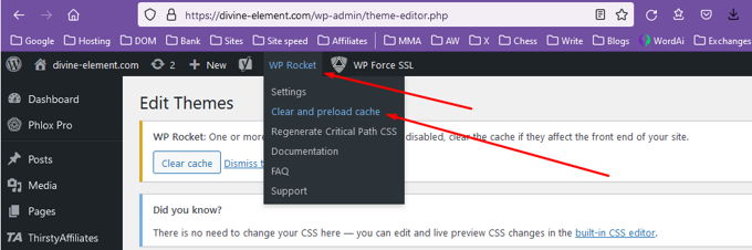 Kan afbeeldingen niet uploaden naar WordPress clear cache