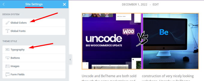 Letterkleur in Wordpress wijzigen met Elementor (globaal)